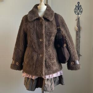 Plush Furry Coat Snow Bunny Aesthetic Coquette Soft Grunge